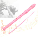 Maxbell 8 Hole Soprano Recorder Compact Gift Flute for Beginners Amateurs pink