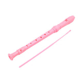 Maxbell 8 Hole Soprano Recorder Compact Gift Flute for Beginners Amateurs pink