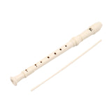 Maxbell 8 Hole Soprano Recorder Compact Gift Flute for Beginners Amateurs white