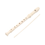 Maxbell 8 Hole Soprano Recorder Compact Gift Flute for Beginners Amateurs white