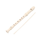 Maxbell 8 Hole Soprano Recorder Compact Gift Flute for Beginners Amateurs white