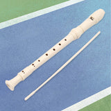Maxbell 8 Hole Soprano Recorder Compact Gift Flute for Beginners Amateurs white