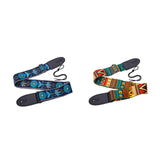 Maxbell Guitar Strap Adjustable Shoulder Strap for Electric Guitars Acoustic Guitars Blue Flower