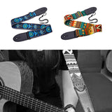 Maxbell Guitar Strap Adjustable Shoulder Strap for Electric Guitars Acoustic Guitars Blue Flower