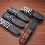 Maxbell Guitar Strap Adjustable Shoulder Strap for Electric Guitars Acoustic Guitars Multicolor