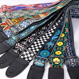 Maxbell Guitar Strap Adjustable Shoulder Strap for Electric Guitars Acoustic Guitars Multicolor