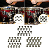 Maxbell 20 Pieces Drum Mounting Screws Nut Easy to Install Study Practical Accessory Hexagonal