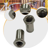 Maxbell 20 Pieces Drum Mounting Screws Nut Easy to Install Study Practical Accessory Hexagonal