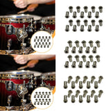 Maxbell 20 Pieces Drum Mounting Screws Nut Easy to Install Study Practical Accessory Hexagonal