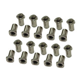 Maxbell 20 Pieces Drum Mounting Screws Nut Easy to Install Study Practical Accessory Square
