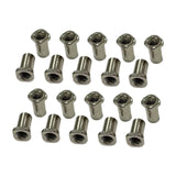 Maxbell 20 Pieces Drum Mounting Screws Nut Easy to Install Study Practical Accessory Square