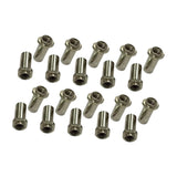 Maxbell 20 Pieces Drum Mounting Screws Nut Easy to Install Study Practical Accessory Textured Square