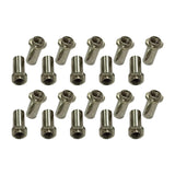 Maxbell 20 Pieces Drum Mounting Screws Nut Easy to Install Study Practical Accessory Textured Square