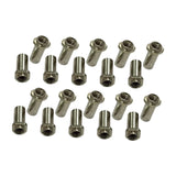 Maxbell 20 Pieces Drum Mounting Screws Nut Easy to Install Study Practical Accessory Textured Square