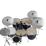 Maxbell 4 Pieces Low Volume Cymbals Pack for Music Room Drummer Practicing Beginners