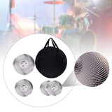 Maxbell 4 Pieces Low Volume Cymbals Pack for Music Room Drummer Practicing Beginners