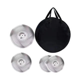 Maxbell 4 Pieces Low Volume Cymbals Pack for Music Room Drummer Practicing Beginners