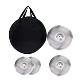 Maxbell 4 Pieces Low Volume Cymbals Pack for Music Room Drummer Practicing Beginners