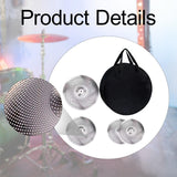 Maxbell 4 Pieces Low Volume Cymbals Pack for Music Room Drummer Practicing Beginners