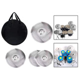 Maxbell 4x Quiet Cymbals Lightweight Replaceable Drummer Practice Set for Music Room