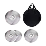 Maxbell 4x Quiet Cymbals Lightweight Replaceable Drummer Practice Set for Music Room