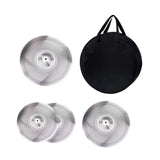 Maxbell 4x Quiet Cymbals Lightweight Replaceable Drummer Practice Set for Music Room