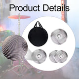 Maxbell 4x Quiet Cymbals Lightweight Replaceable Drummer Practice Set for Music Room