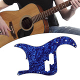 Maxbell Guitar Pickguard Repairing Trendy Portable with Pickup Hole Scratch Plate Blue