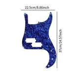 Maxbell Guitar Pickguard Repairing Trendy Portable with Pickup Hole Scratch Plate Blue