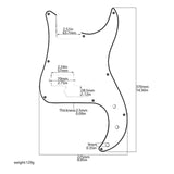 Maxbell Guitar Pickguard Repairing Trendy Portable with Pickup Hole Scratch Plate Blue