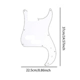 Maxbell Guitar Pickguard Repairing Trendy Portable with Pickup Hole Scratch Plate White