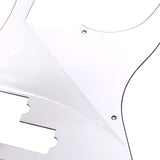 Maxbell Guitar Pickguard Repairing Trendy Portable with Pickup Hole Scratch Plate White