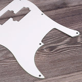 Maxbell Guitar Pickguard Repairing Trendy Portable with Pickup Hole Scratch Plate White
