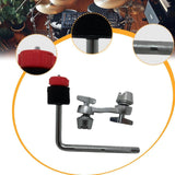 Maxbell Drum Set Mounting Clamp Easily Cymbal Arm for Drummers Artist Orchestra Red