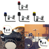 Maxbell Drum Set Mounting Clamp Easily Cymbal Arm for Drummers Artist Orchestra Red