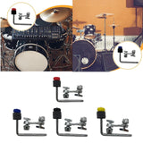Maxbell Drum Set Mounting Clamp Easily Cymbal Arm for Drummers Artist Orchestra Red