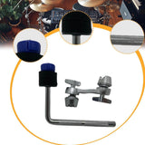 Maxbell Drum Set Mounting Clamp Easily Cymbal Arm for Drummers Artist Orchestra Blue