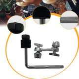 Maxbell Drum Set Mounting Clamp Easily Cymbal Arm for Drummers Artist Orchestra Black