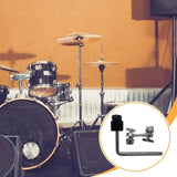 Maxbell Drum Set Mounting Clamp Easily Cymbal Arm for Drummers Artist Orchestra Black