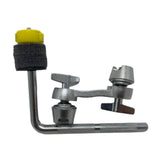 Maxbell Drum Set Mounting Clamp Easily Cymbal Arm for Drummers Artist Orchestra Yellow