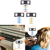 Maxbell Electronic Keyboard Music Stand Compact Sheet Stand for Gifts Piano Practice With four color clips