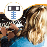 Maxbell Electronic Keyboard Music Stand Compact Sheet Stand for Gifts Piano Practice With four blue clips