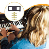 Maxbell Electronic Keyboard Music Stand Compact Sheet Stand for Gifts Piano Practice With four gold clips