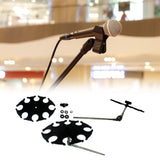 Maxbell Multi Microphone Holder Display Stand Tray for KTV Office Wired and Wireless Only Tray