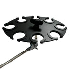 Maxbell Multi Microphone Holder Display Stand Tray for KTV Office Wired and Wireless with Long Clip Rod