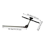 Maxbell Multi Microphone Holder Display Stand Tray for KTV Office Wired and Wireless with Long Clip Rod