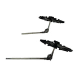 Maxbell Multi Microphone Holder Display Stand Tray for KTV Office Wired and Wireless with Long Clip Rod