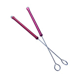 Maxbell 1 Pair Drum Wire Brushes Retractable Long Handle Jazz Drum Brushes Set Gifts Red