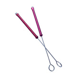 Maxbell 1 Pair Drum Wire Brushes Retractable Long Handle Jazz Drum Brushes Set Gifts Red