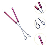Maxbell 1 Pair Drum Wire Brushes Retractable Long Handle Jazz Drum Brushes Set Gifts Red
